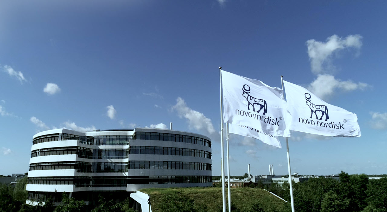 Photo used of Novo Nordisk HQ in Denmark