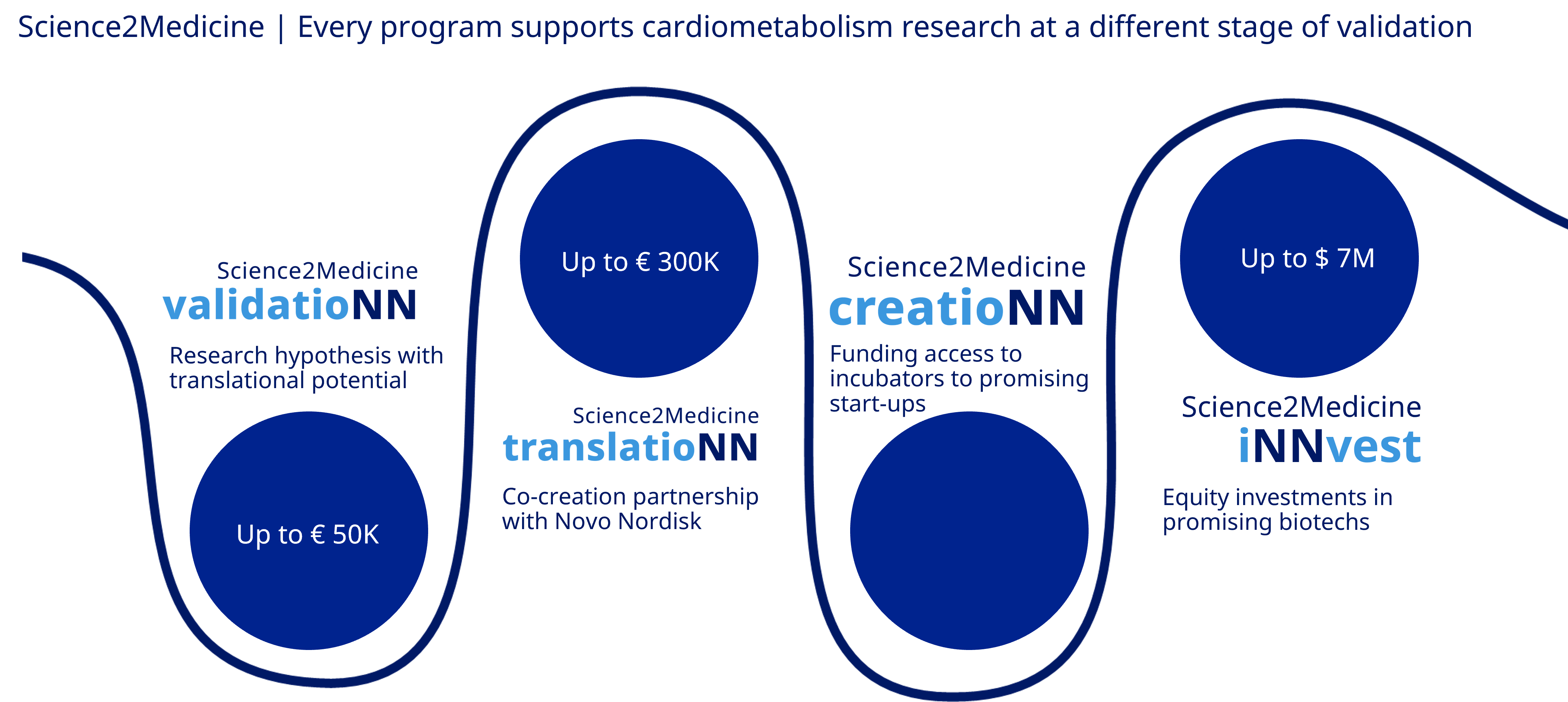 Graphic of the applcation process for our Science2Medicine programme