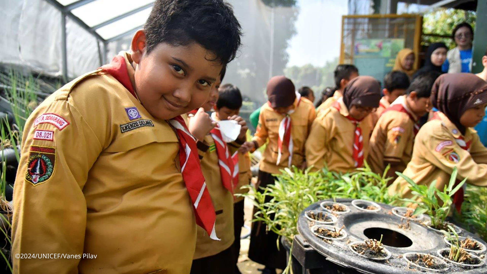 Photo of Kenzo, a 10-year-old student from Indonesia